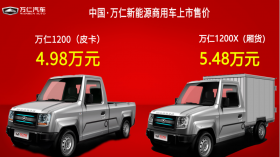 续航185公里/售4.98万起 万仁1200/1200X上市